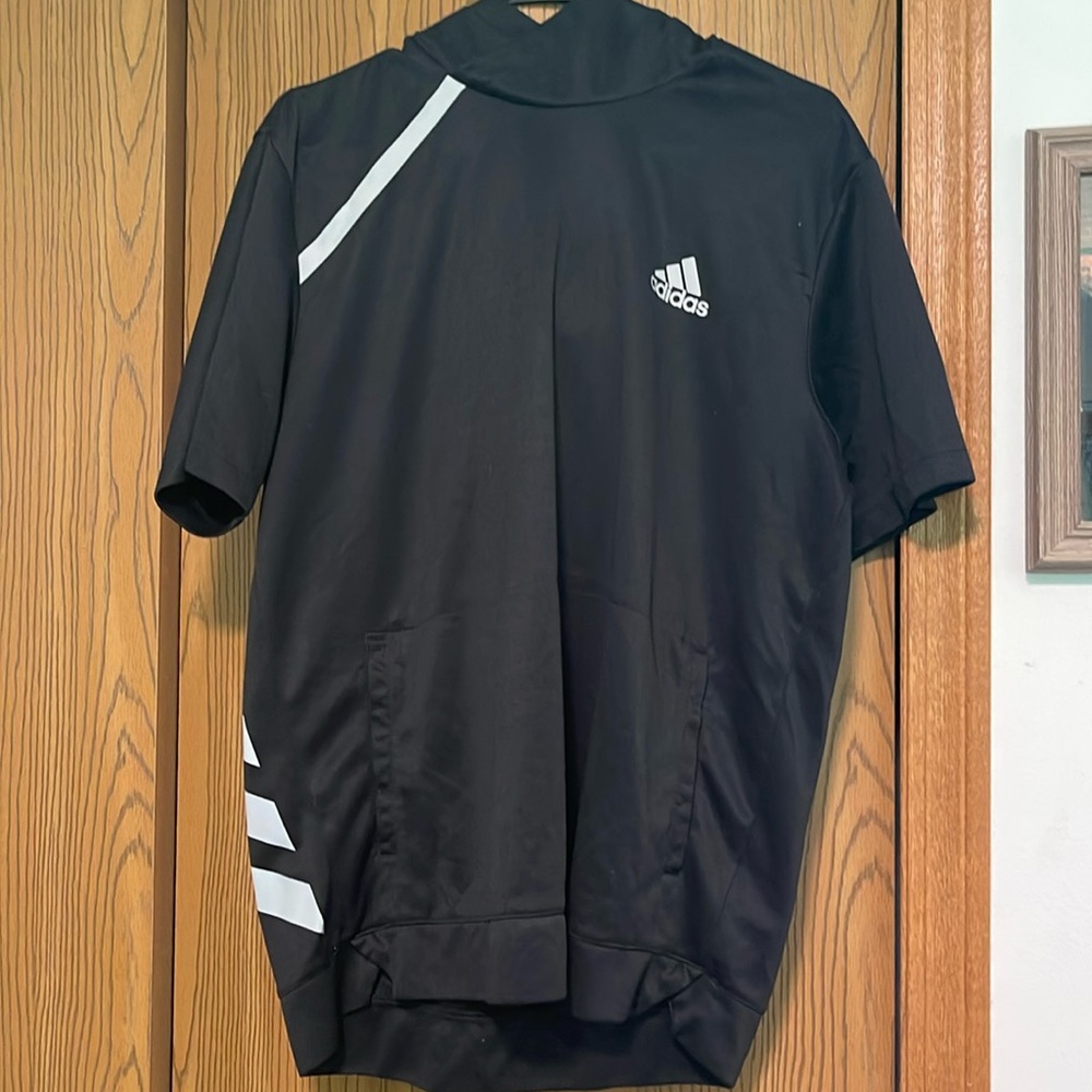 Adidas short sleeve hoodie